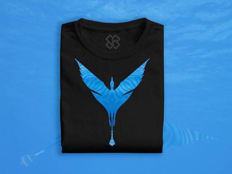 Avatar movie theme printed black t-shirt