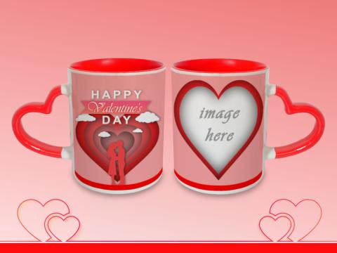 Happy valentine day - three entangled hearts