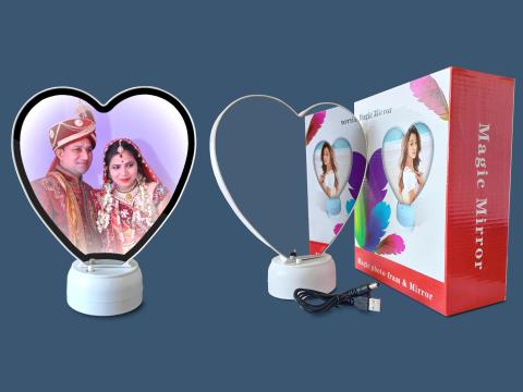 Heart magic mirror - a tabletop printed gift