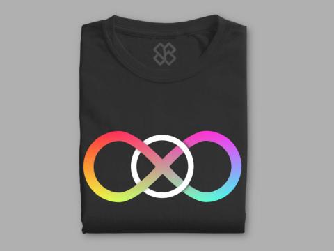 Infinite learning loop - round neck cotton t-shirt