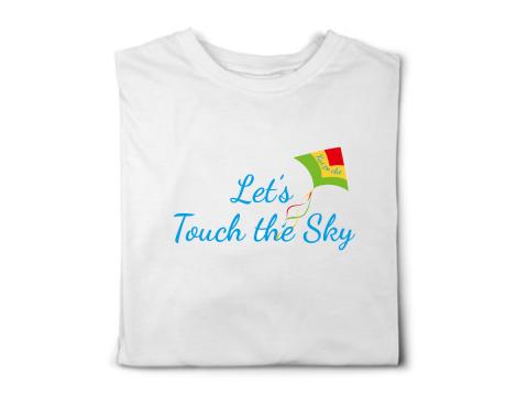 Makar sankranti - let's touch the sky design t-shirt