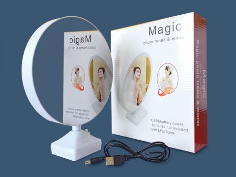 Round shape magic mirror